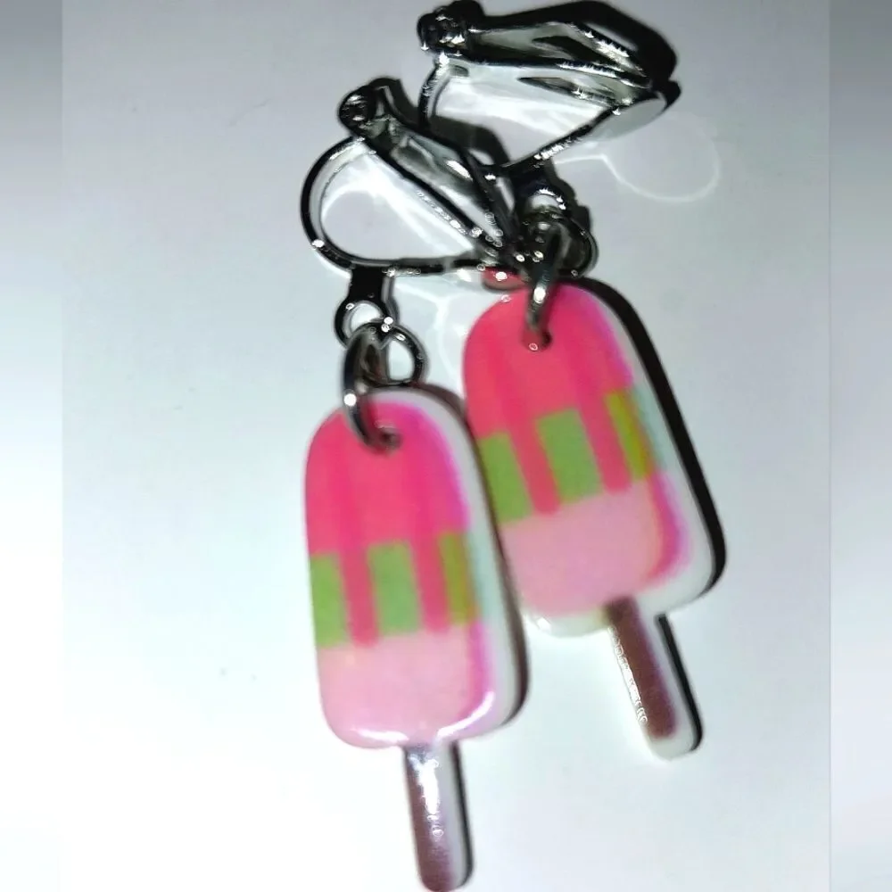 Super cute girls clip-on earrings